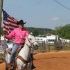 Carries a flag