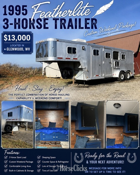 1995 Featherlite Trailers 8546 Gooseneck Horse Trailer in Kentucky