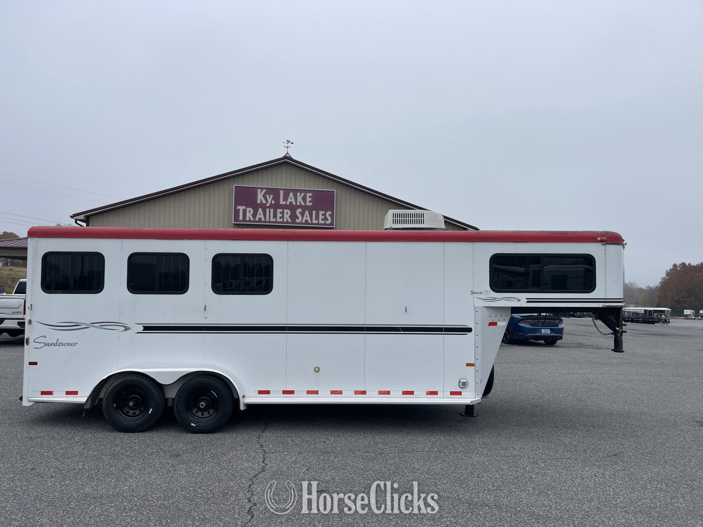 2007 Sundowner Trailers Sunlite 727 Gooseneck Horse Trailer in Kentucky