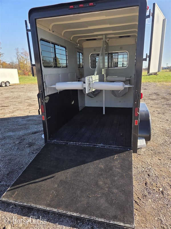 2008 Hawk Trailers 2-Horse Bumper Pull  Horse Trailer - Horse Trailers