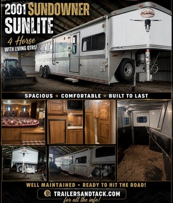 2001 Sundowner Trailers Sunlite  Gooseneck Horse Trailer