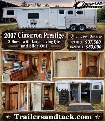 2006 Cimarron Trailers Prestige  Gooseneck Horse Trailer