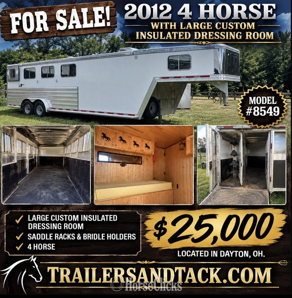 2011 Featherlite Trailers 8549 Gooseneck Horse Trailer in Kentucky