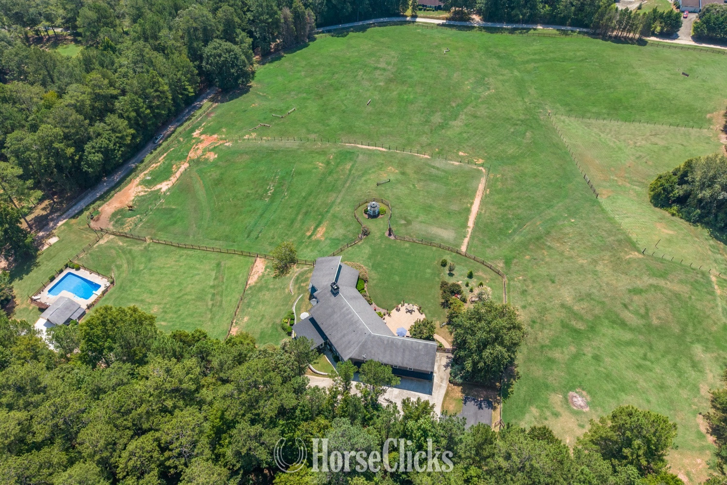 An exceptional 13+ acre equestrian estate