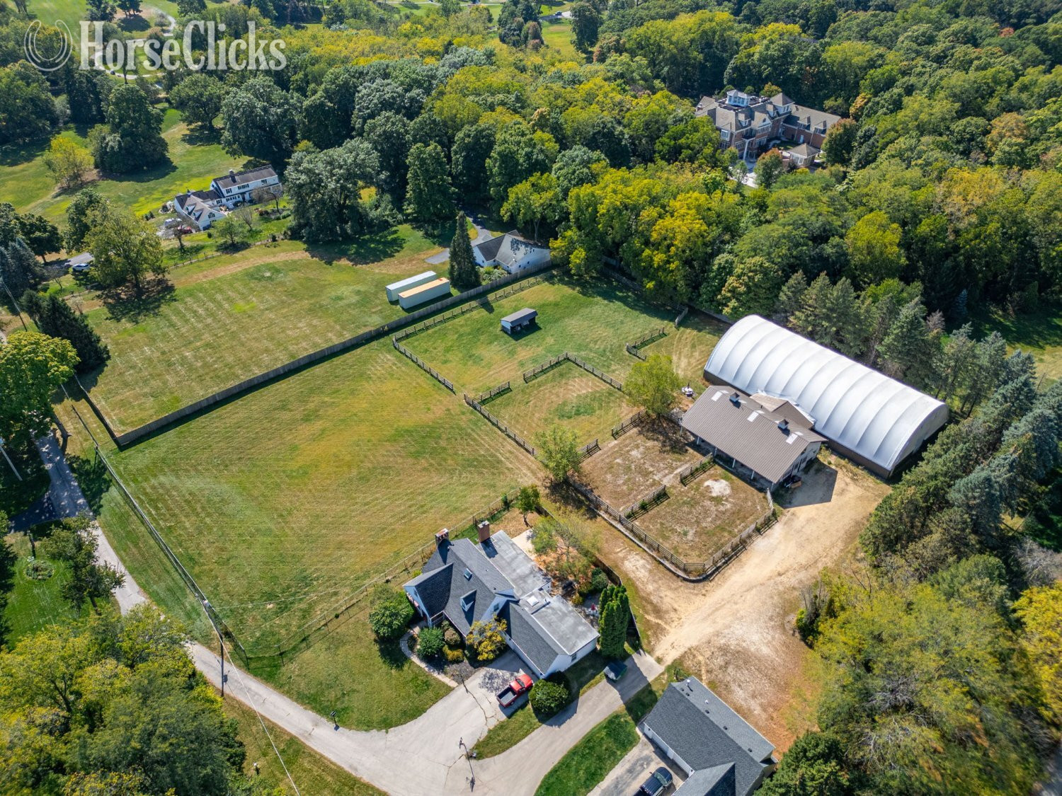 Illinois Gated Equestrian Property With Arena & Horse Barn & Home Site!