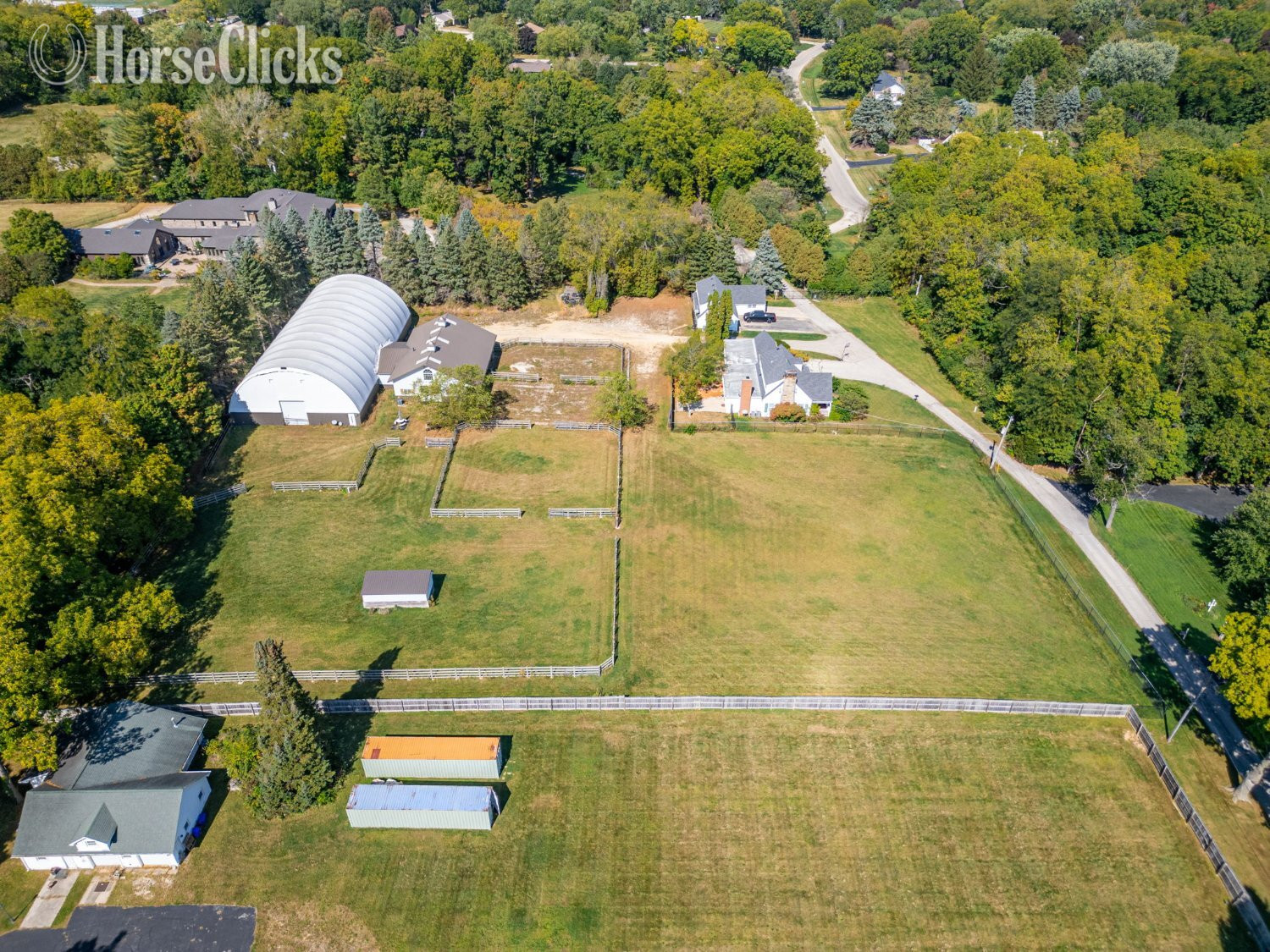 Land For Sale - Gated Equestrian Property With Arena & Horse Barn & Home Site! in Illinois