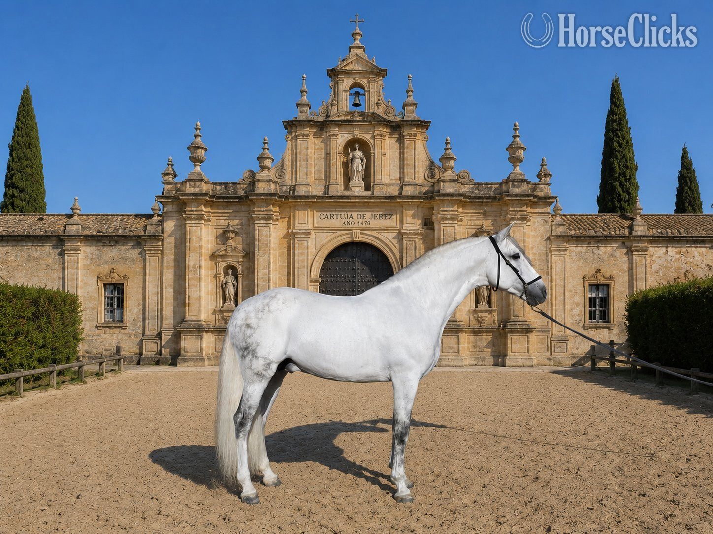 "Travieso II AD" White Stallion Andalusian in California