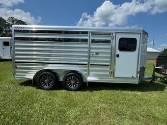 2026 Exiss Trailers Exhibitor Mini 615A Bumper Pull Livestock Trailer