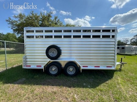 2026 Exiss Trailers STC 716 Bumper Pull Livestock Trailer in Florida