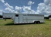 2026 Exiss Trailers STC 7026 Show Cattle Trailer Gooseneck Livestock Trailer