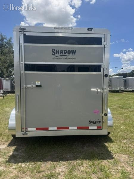 Florida 2026 Shadow Trailers Shadow Stablemate 2H Stock Combo Horse Trailer Bumper Pull Horse Trailer