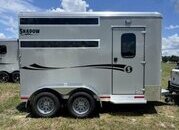 Shadow Trailers 2027 Shadow Stablemate 2H Stock Horse Trailer W/ Plexi Bumper Pull Horse Trailer