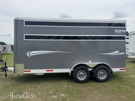 Shadow Trailers 2027 3H STABLEMATE STK BP W/ PLEXI Bumper Pull Horse Trailer