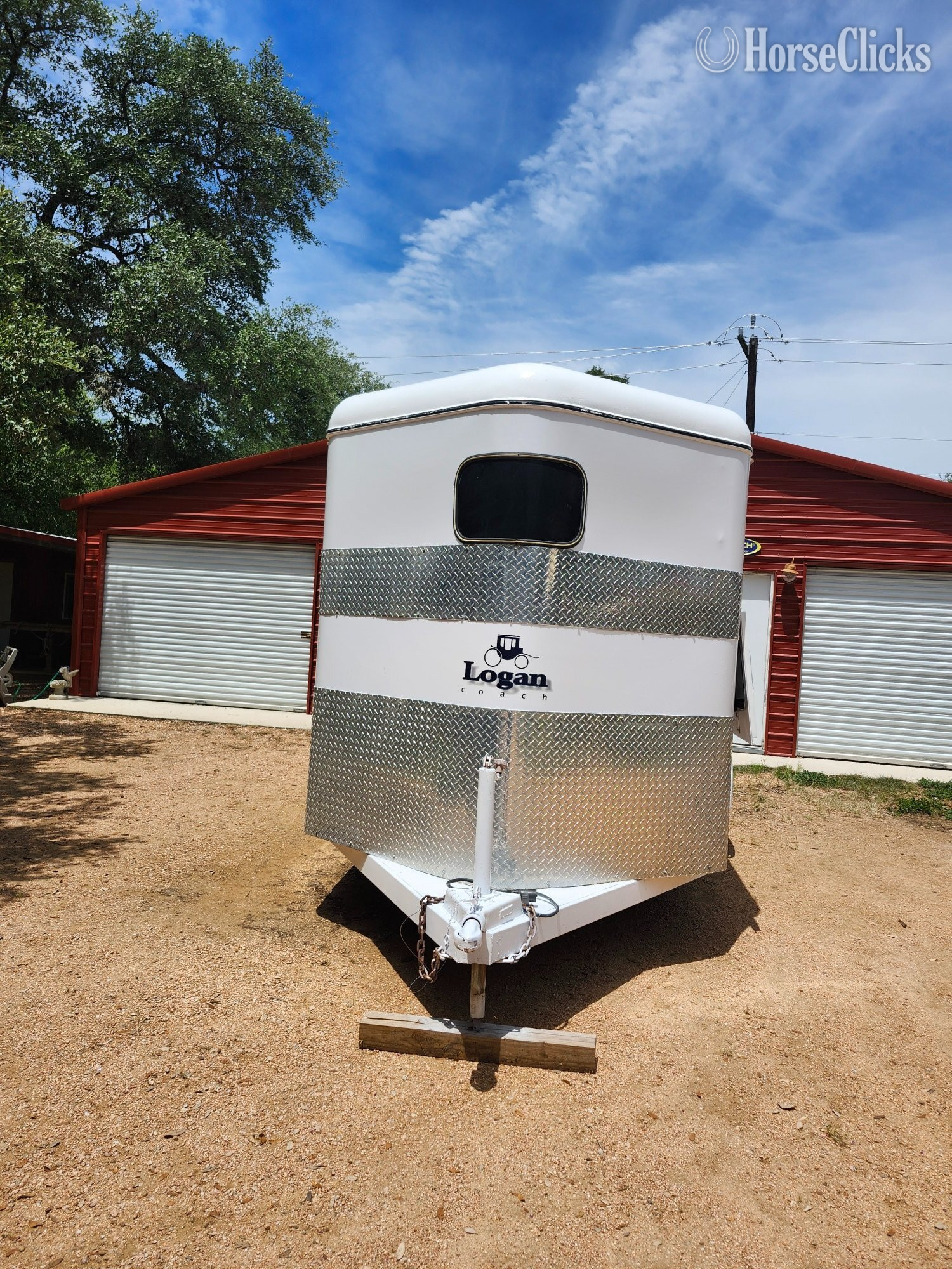 1999 Logan Coach Wrangler Bumper Pull Horse Trailer