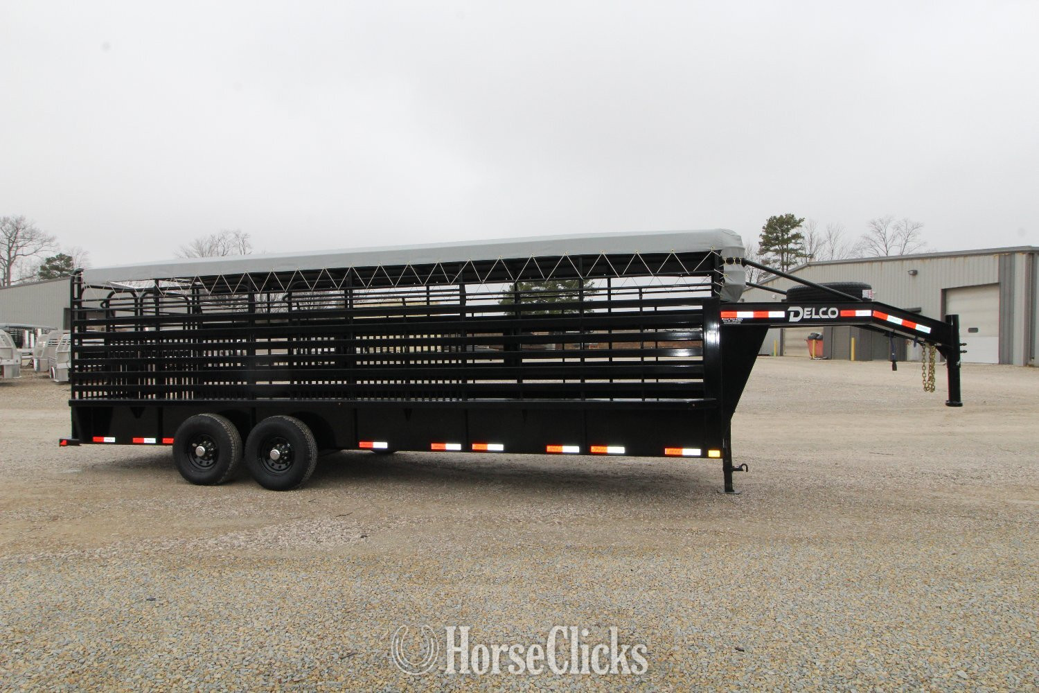 2025 Delco Trailers S8 Series Gooseneck Livestock Trailer