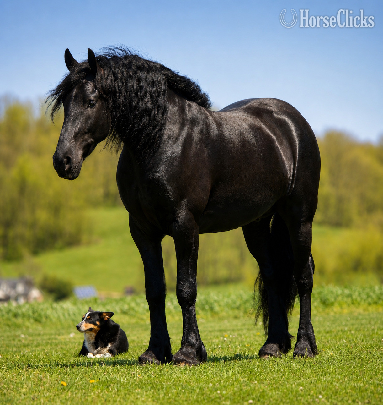 "Tuxedo " Black Gelding Friesian
