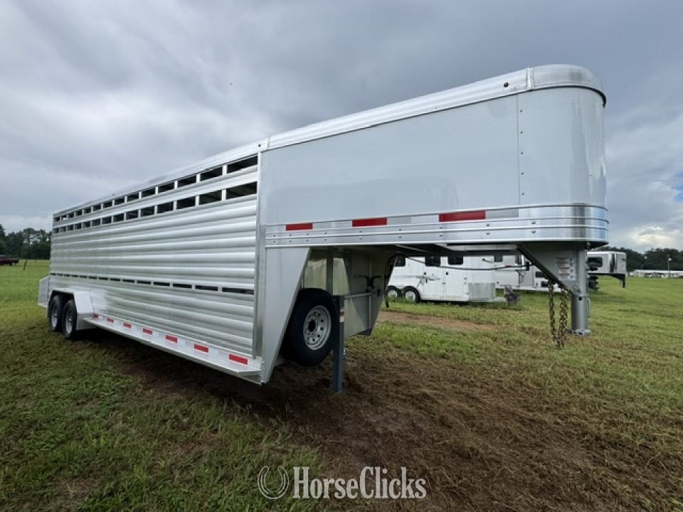 2027 Exiss Trailers 7024 Stock Trailer Gooseneck Livestock Trailer in Florida