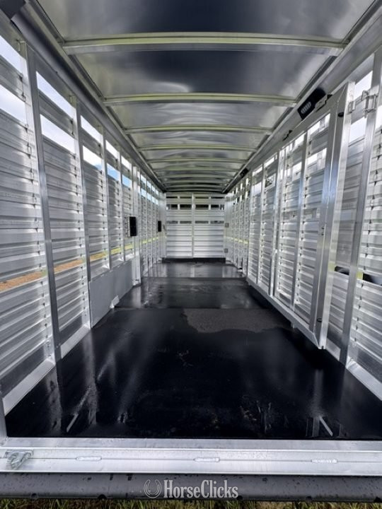 2027 Exiss Trailers 7024 Stock Trailer Gooseneck Livestock Trailer Florida