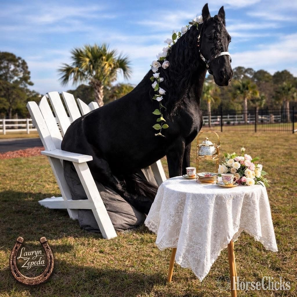 "Pancho" Black Gelding Friesian in North Carolina