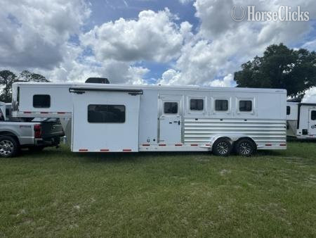 2026 Exiss Trailers Escape 7410 LQ Gooseneck Horse Trailer