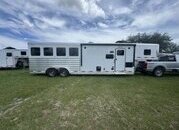 2026 Exiss Trailers Escape 7410 LQ Gooseneck Horse Trailer