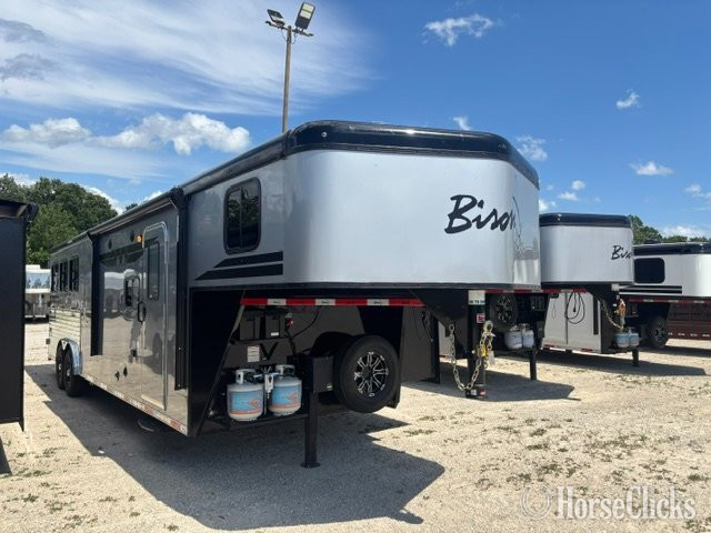 2026 Bison Coach Ranger 8311 With Mangers Gooseneck Horse Trailer