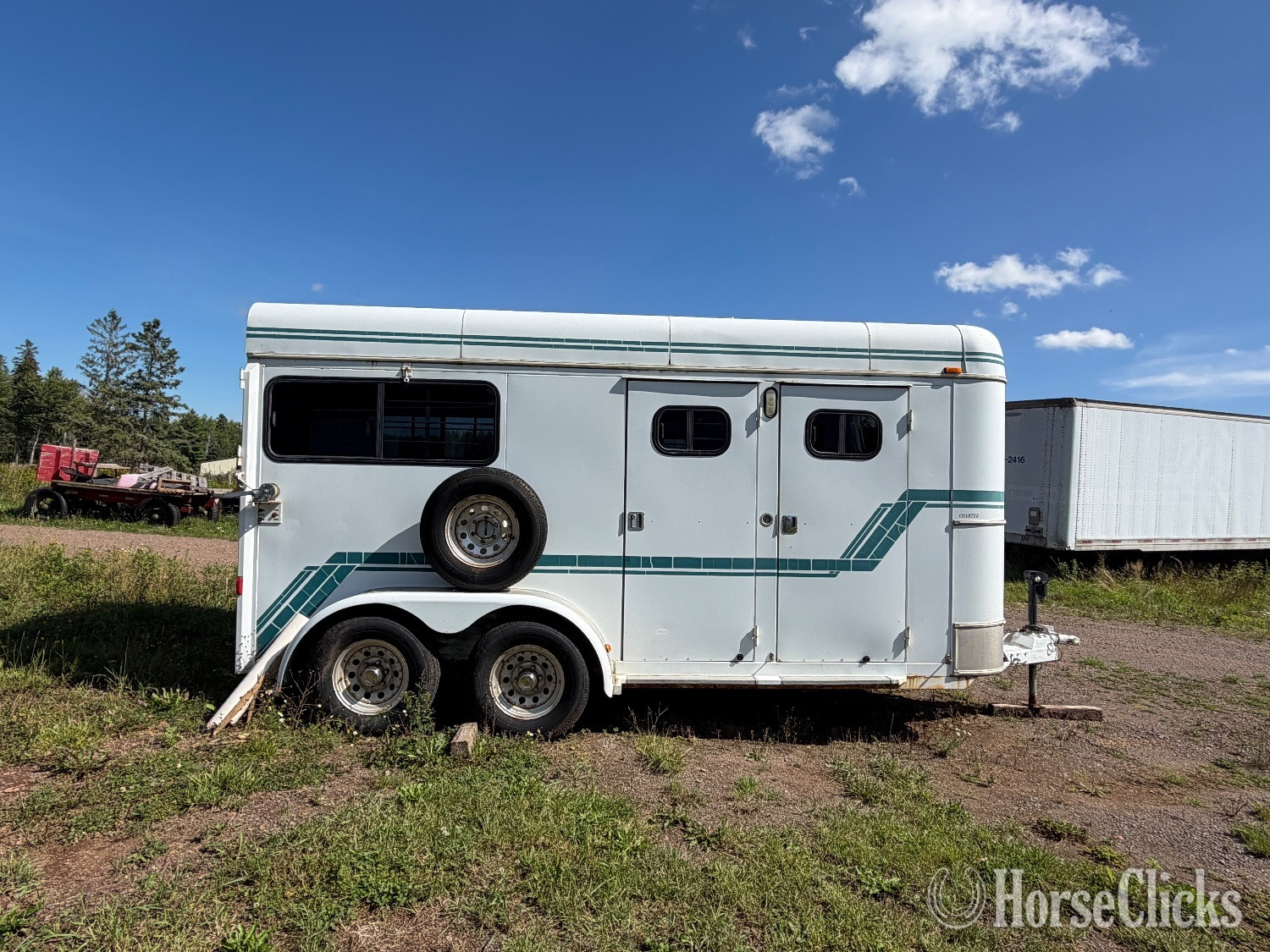 1996 Sundowner Trailers Charter Bumper Pull Horse Trailer in Minnesota
