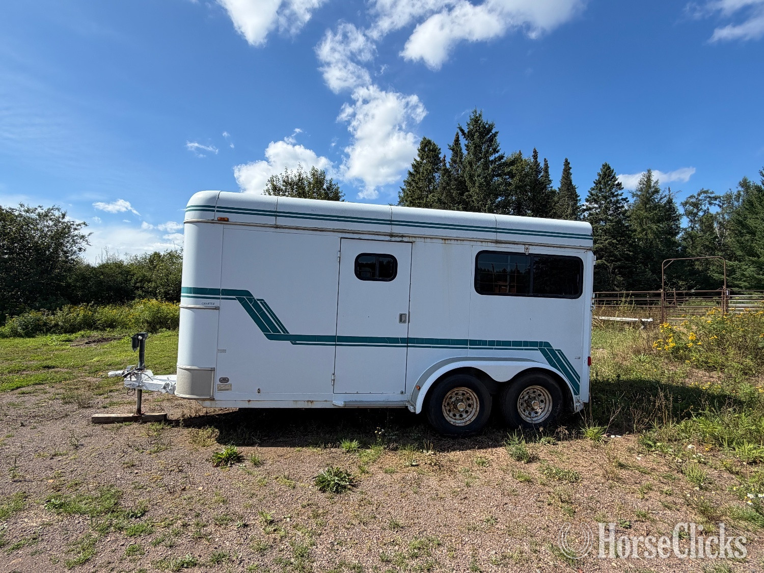 1996 Sundowner Trailers Charter Bumper Pull Horse Trailer