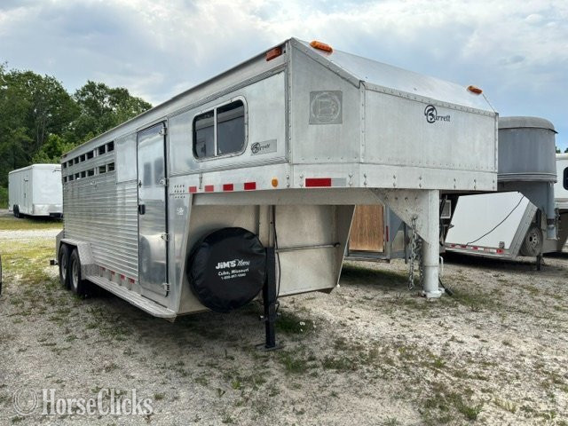 1987 Barrett Trailers 3 Horse Gooseneck Horse Trailer