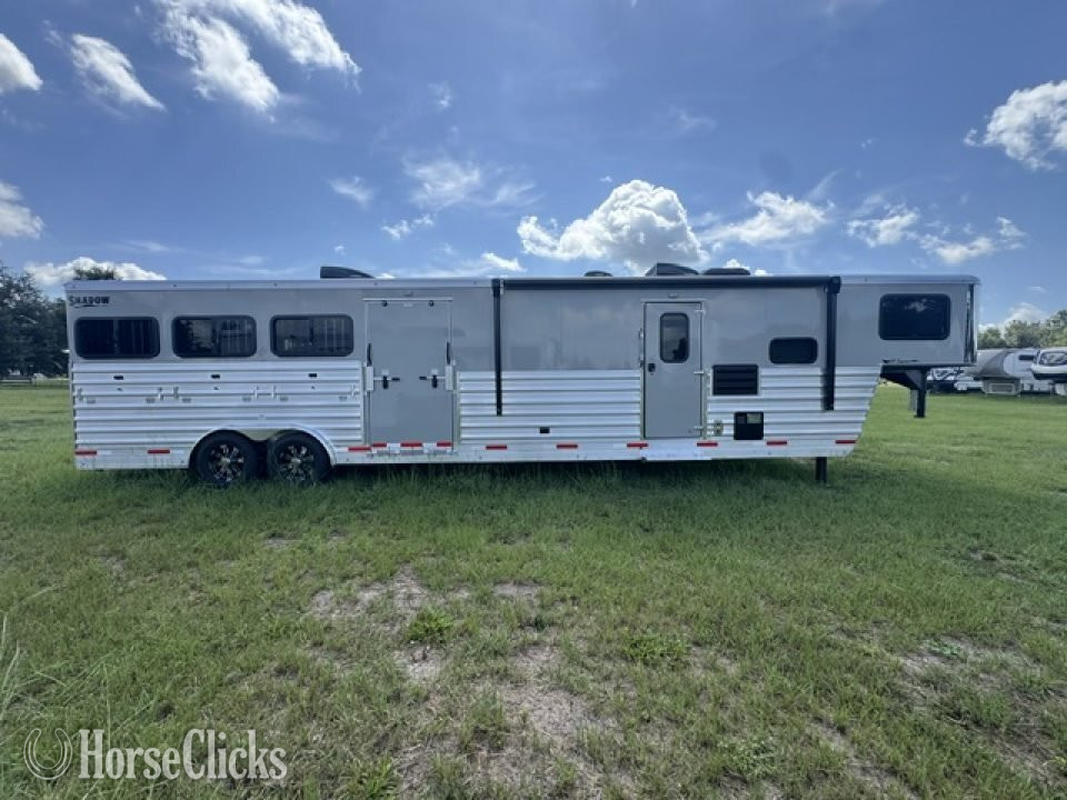 2027 Shadow Trailers 2027 Shadow Supreme 8 Pen 10.5 LQ w/ Mid Tack Gooseneck Livestock Trailer