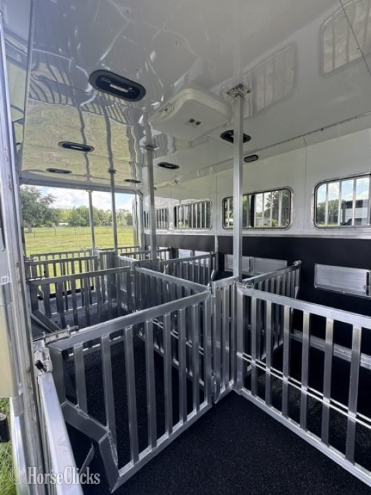 Livestock Trailers - 2027 Shadow Trailers 2027 Shadow Supreme 8 Pen 10.5 LQ w/ Mid Tack Gooseneck Livestock Trailer in Florida