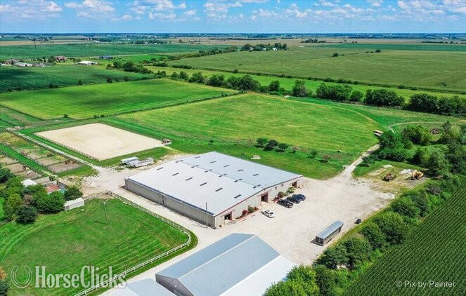 SOLD!!! 40 ac Training/Boarding Facility Peotone, IL  in Illinois