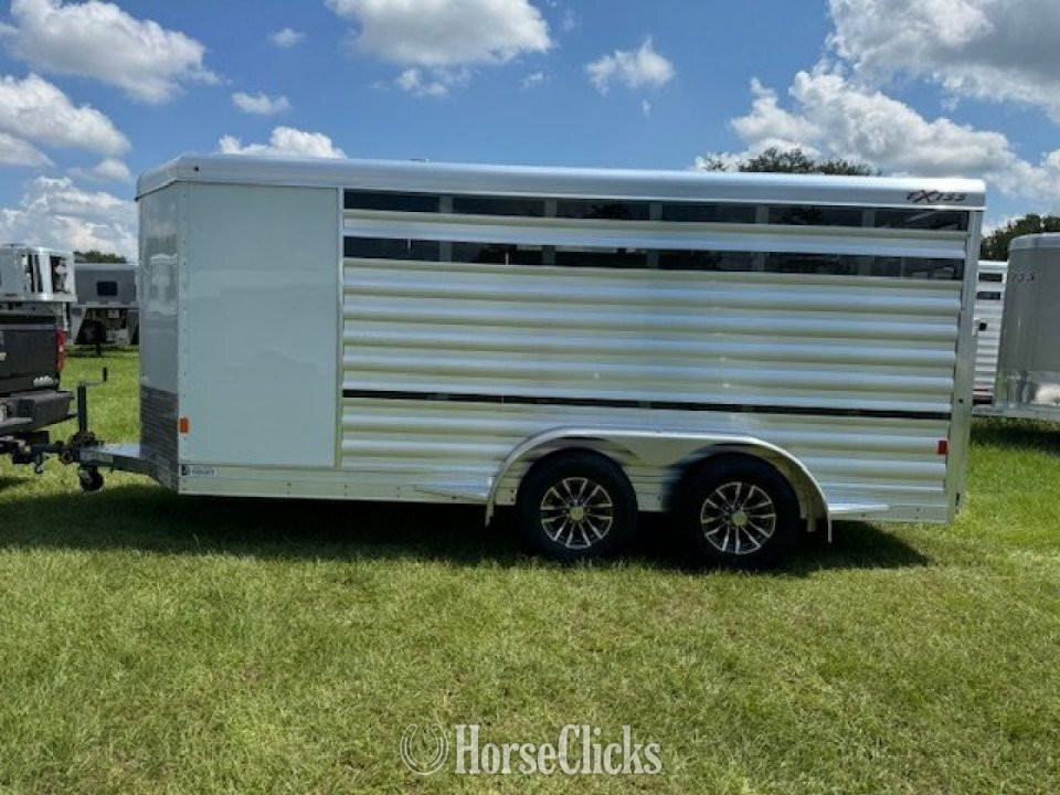 2026 Exiss Trailers Exhibitor 615A Mini 6 Pen Bumper Pull Livestock Trailer