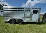 2026 Exiss Trailers Exhibitor 615A Mini 6 Pen Bumper Pull Livestock Trailer