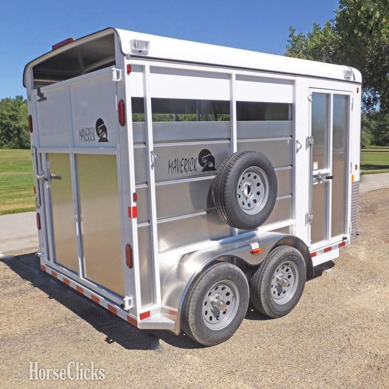 Horse Trailers - Maverick Trailers 2027  Steel/Aluminum 2 Horse Trailer  Horse Trailer