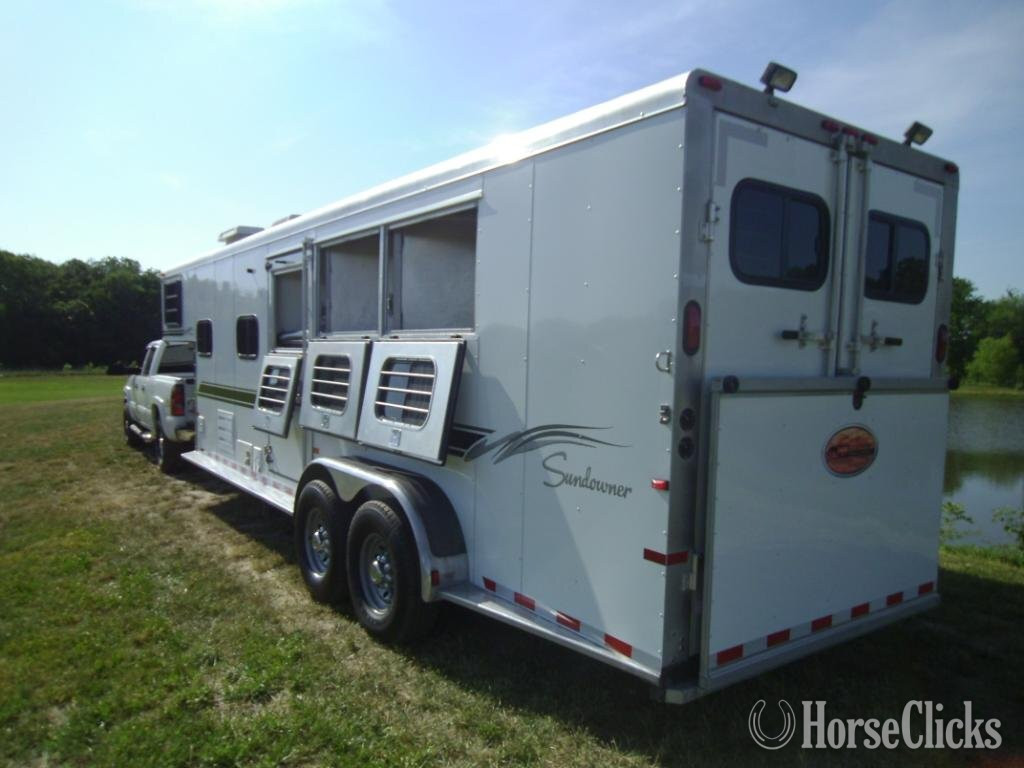 2000 Sundowner Trailers TrailBlazer Horse Gooseneck Horse Trailer in Georgia