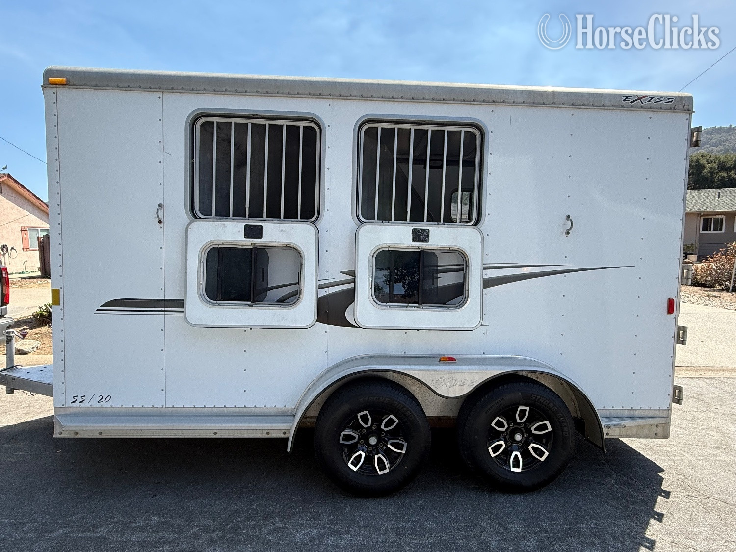 California 2005 Exiss Trailers 2horse bumper pull slant Bumper Pull Horse Trailer