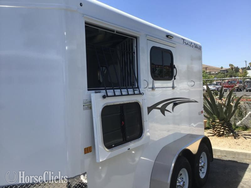 Horse Trailers - Trails West 2026 Manufacturing 2 Horse Bp Trailer  Horse Trailer