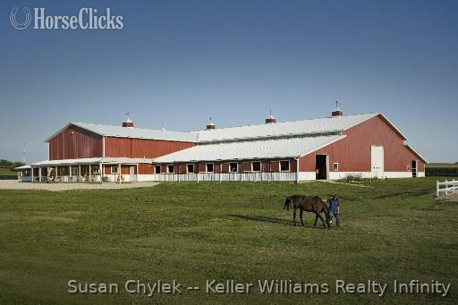 SOLD!!! Gorgeous 45 Stall Show Barn for sale in Illinois in Illinois