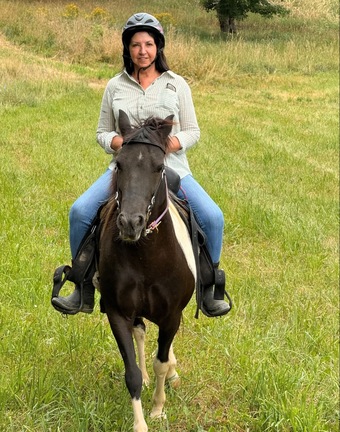 "Louise" Spotted Mare Pony