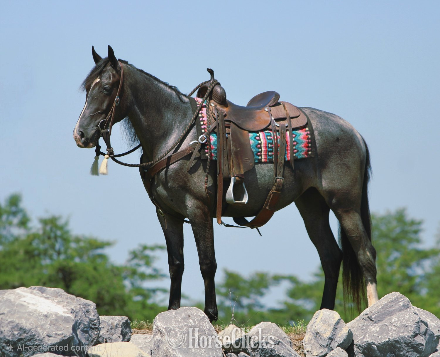 Tennessee Walker - "KARI" Blue Roan Mare Tennessee Walker