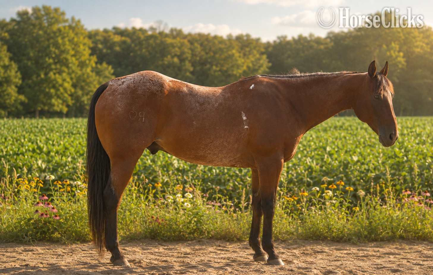Quarter Horse - "BOONE" Bay Roan Gelding Quarter Horse