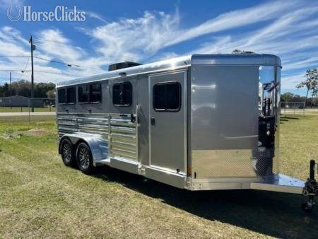 2026 Exiss Trailers Exhibitor 716W Bumper Pull Livestock Trailer in Florida