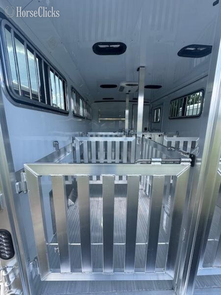 Livestock Trailers - 2026 Exiss Trailers Exhibitor 716W Bumper Pull Livestock Trailer