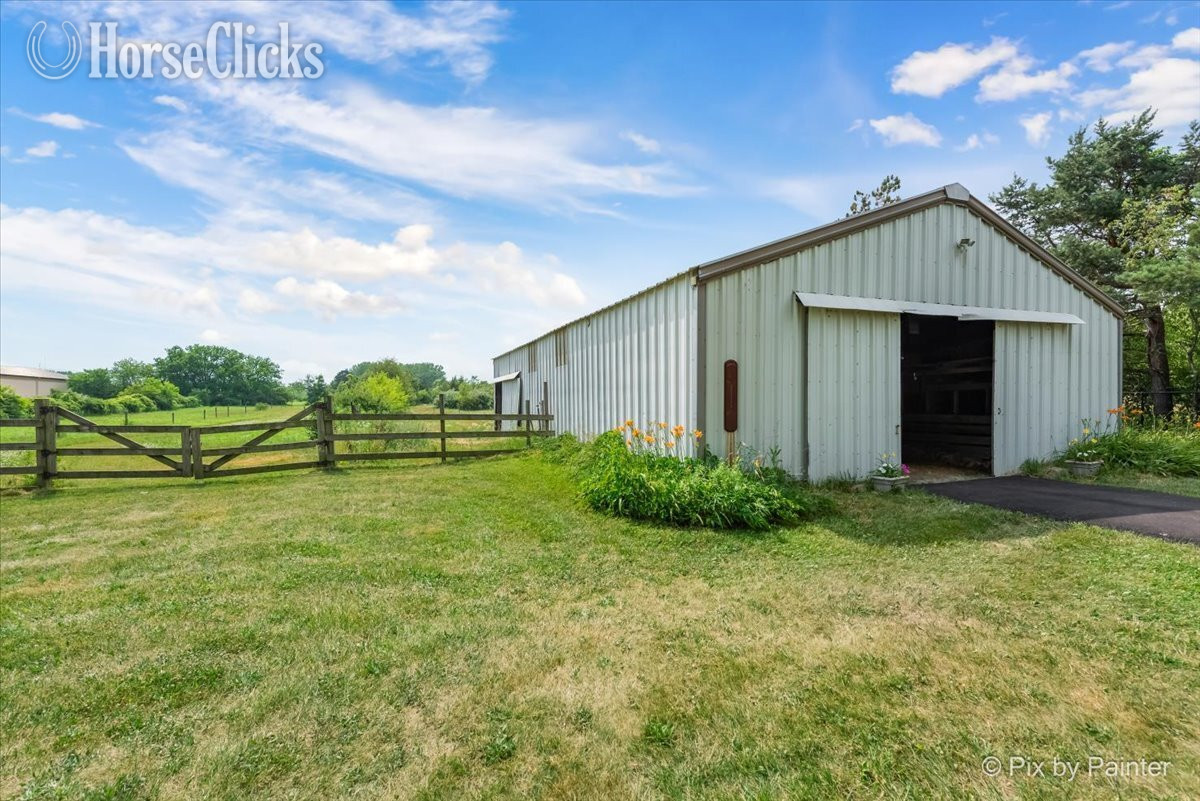 SOLD!!! 5 ac Beecher Horse Farm with Updated 4 Br Home