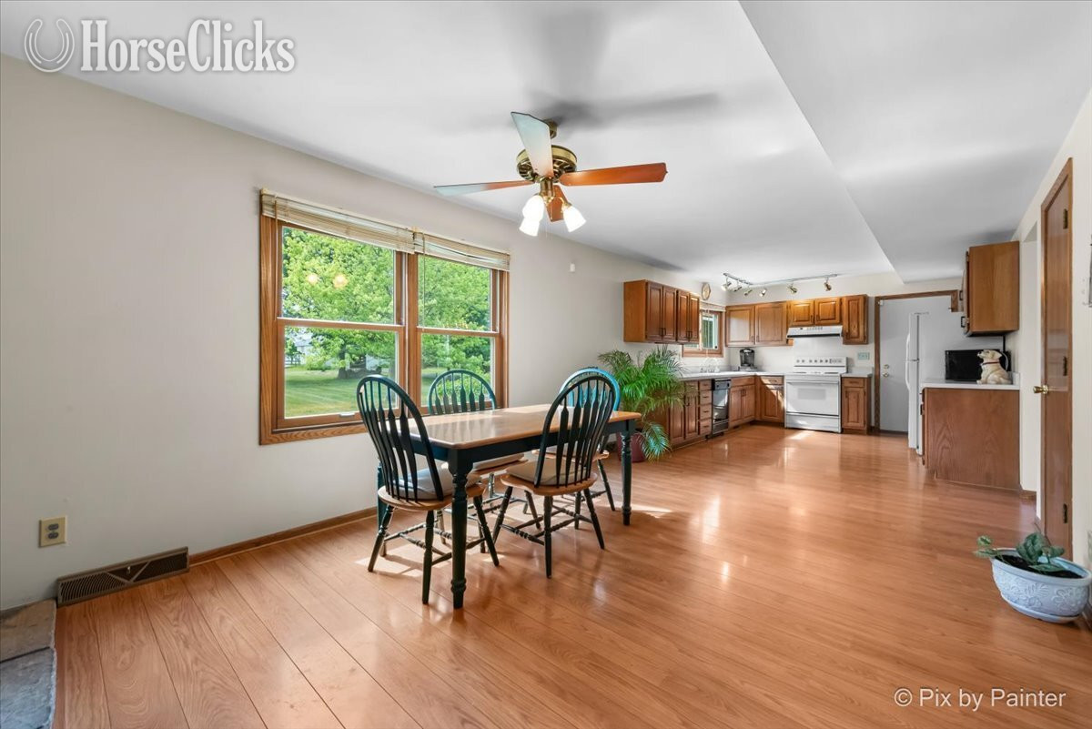SOLD!!! 5 ac Beecher Horse Farm with Updated 4 Br Home Illinois