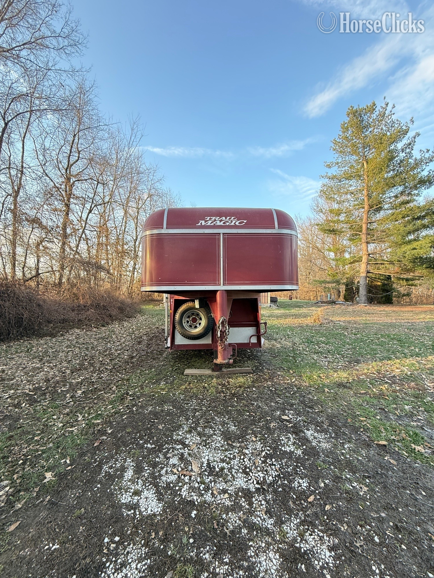 1990 Trail Magic P Gooseneck Horse Trailer